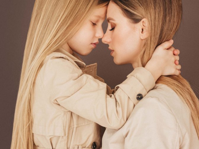 A mom and her daughter